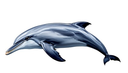 Obraz premium Striped Dolphin: A Graceful Aquatic Mammal