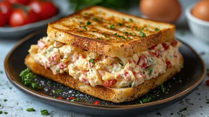 Delicious Pimento Cheese Grilled Sandwich