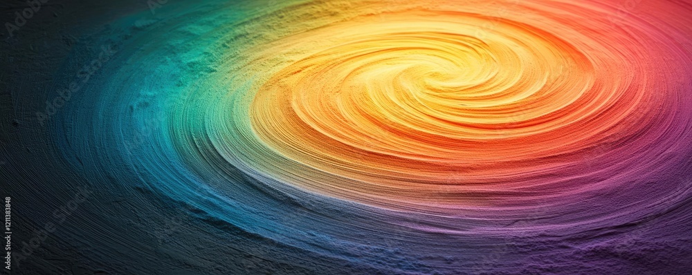 Poster Rainbow holi idea. Abstract colorful swirl pattern creating vibrant visuals for creative projects.