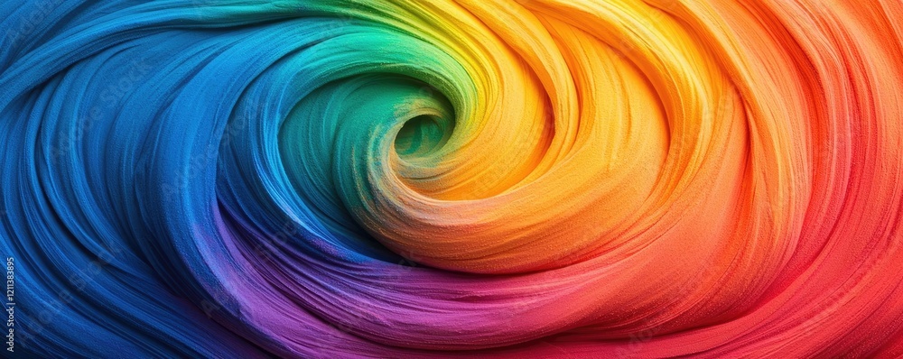 Poster Rainbow holi idea. Vibrant swirl of colors creating an abstract, dynamic visual experience.
