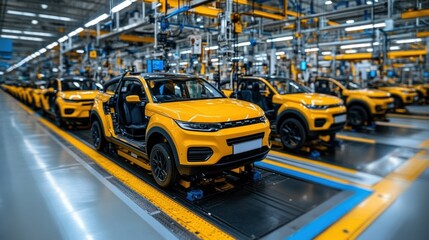 Assembly Line: Modern Car Manufacturing Process