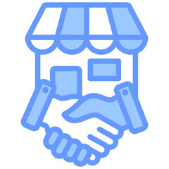 Acquisition Blue Icon