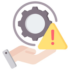 Risk Management Flat Icon