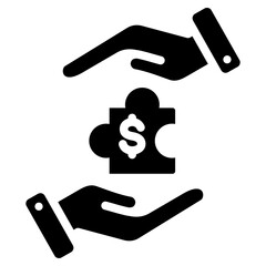 Business Partnership Glyph Icon