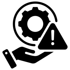 Risk Management Glyph Icon