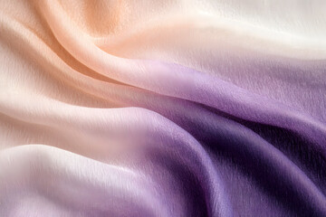 Obraz premium A pastel gradient of purple, peach, and cream, offering a calm and harmonious backdrop for any design