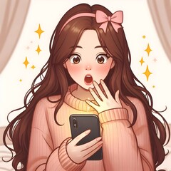 Girl with a phone