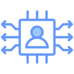 Information Technology Blue Icon