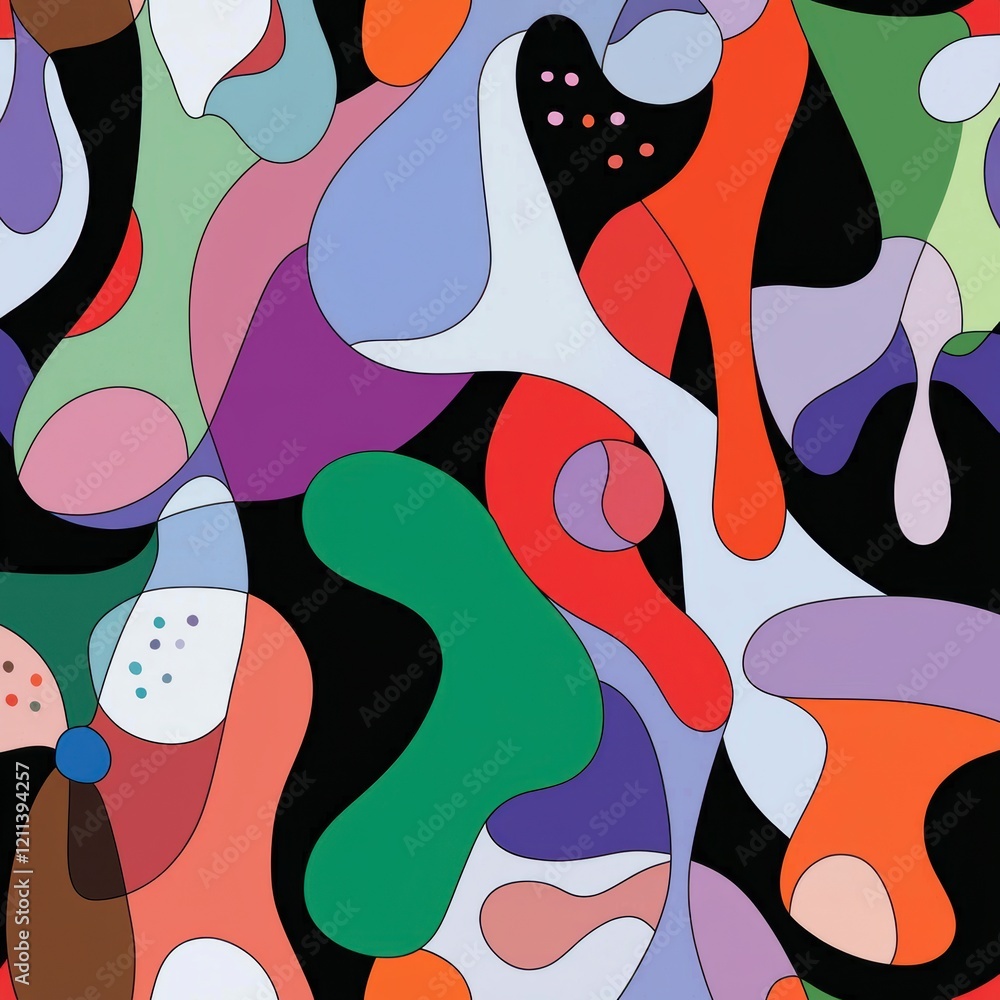 Poster abstract colorful seamless pattern modern art background design