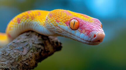 Fototapeta premium Snake Celebrations in a Tropical Paradise: Chinese New Year on the Island