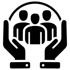 Human Resources Glyph Icon