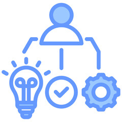 Competency Framework Blue Icon