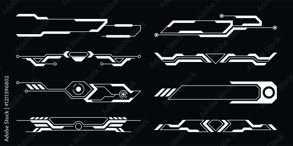 Poster sci-fi futuristic hud dashboard display virtual reality technology screen. user interface set. stati