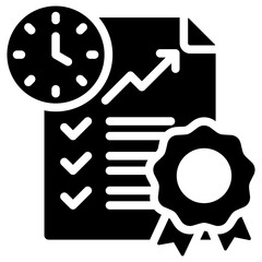 Performance Standards Glyph Icon