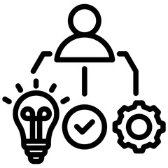 Competency Framework Outline Icon