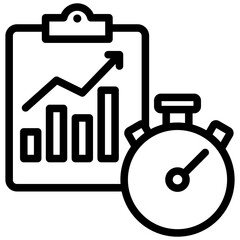 Task Performance Outline Icon