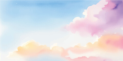 Watercolor painted background. Abstract Illustration wallpaper. Brush stroked painting.