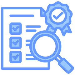 Evaluation Standard Blue Icon