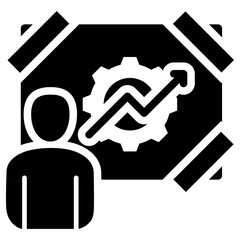 Skill Development Plan Glyph Icon