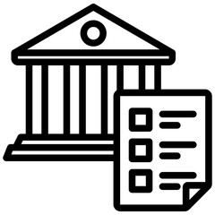 Assessment Center Outline Icon