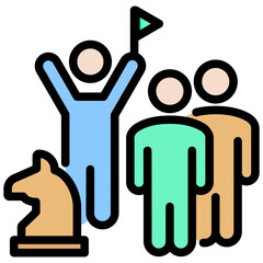 Leadership Outline Color Icon