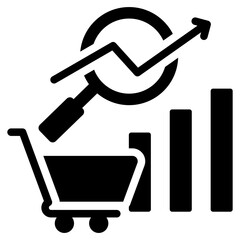 Market Research Glyph Icon