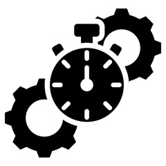 Operational Efficiency Glyph Icon