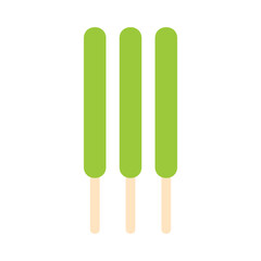 Pocky Matcha Icon Flat Design Style
