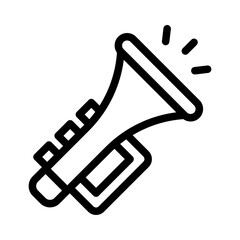 trumpet outline style