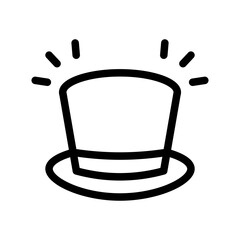 magic hat outline style