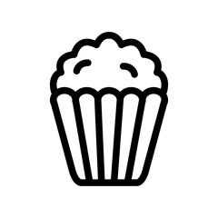 popcorn outline style