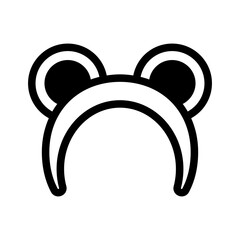 headband bear solid style
