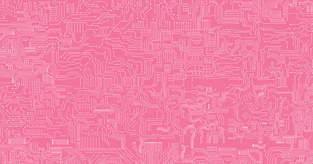 Light background of the silhouette of the computer motherboard for the design of the company's IT site or presentation on the topic of information technology. Circuit board.