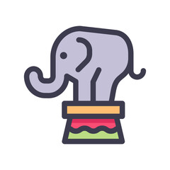 elephant circus filled style