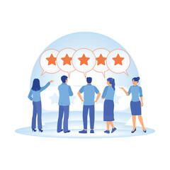 Consumer satisfaction with providing five-star rating feedback.