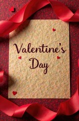 Poster with the words Valentine's Day