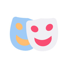 theater mask flat style