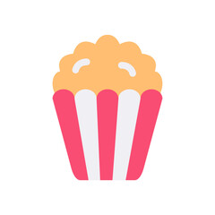 popcorn flat style