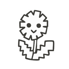 かわいいタンポポのキャラクター