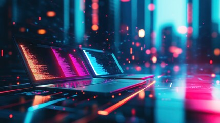 Neon Nights: Code in the Digital Metropolis