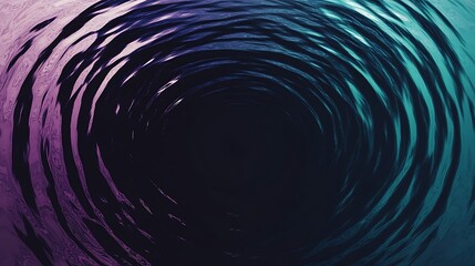 Abstract swirling vortex of purple and teal hues