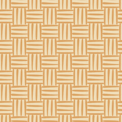 Rattan seamless pattern. Texture of the weave. Vector illustration. 