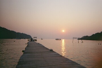 Obraz premium sunset on the beach