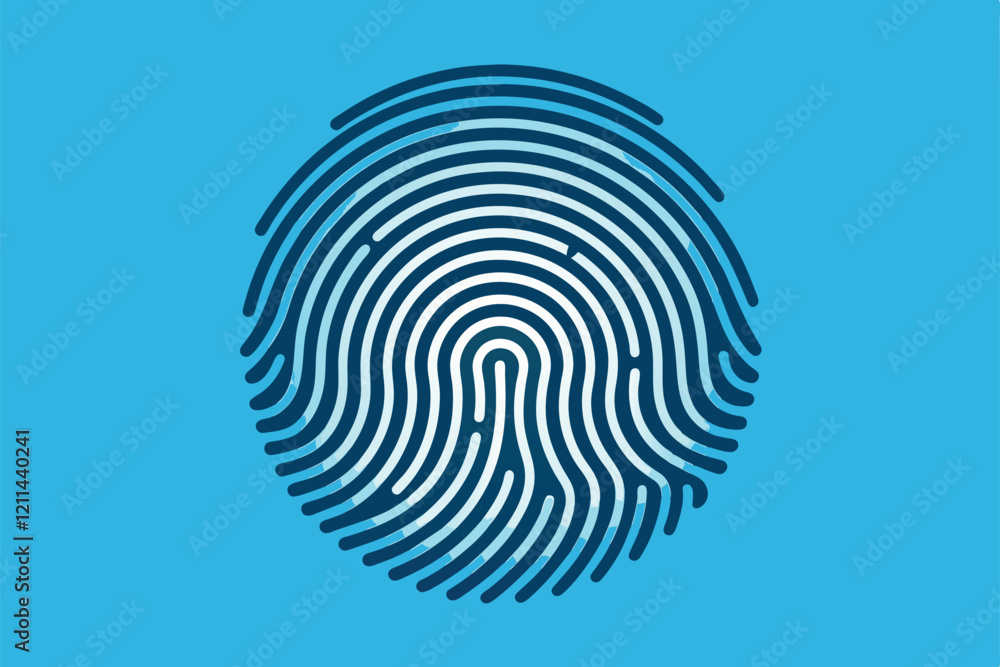 Poster a customizable fingerprint design suitable for various digital applications and creative projects fi