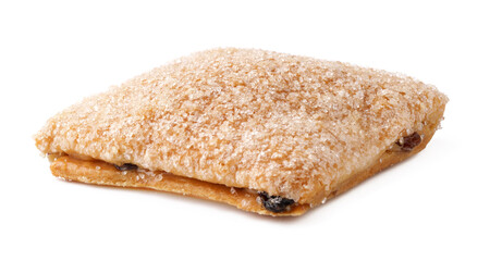 Unique dessert treats with sugar and chocolate filling showcased on a white background