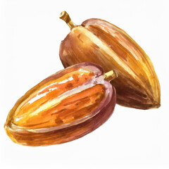 watercolor painting of Dates
