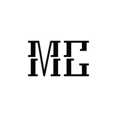 MC monogram logo design letter text name symbol monochrome logotype alphabet character simple logo