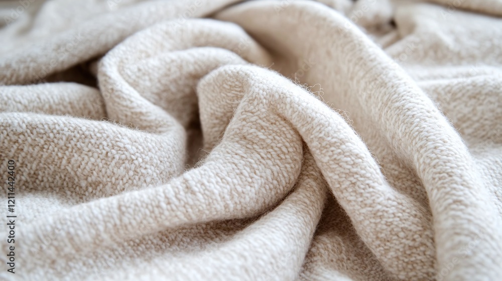 Poster a high-definition texture of woven fabric in a soft beige tone adding warmth and professionalism.