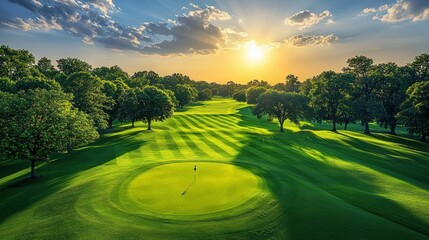 Sunset Golf Course: A Serene Evening on the Green