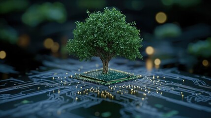 Tree on a Circuit Board - Nature and Technology